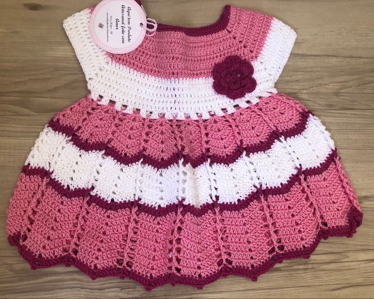 vestido de croche para bebe preço