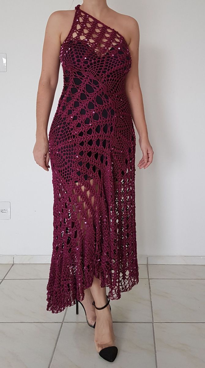 Vestido de hot sale croche festa