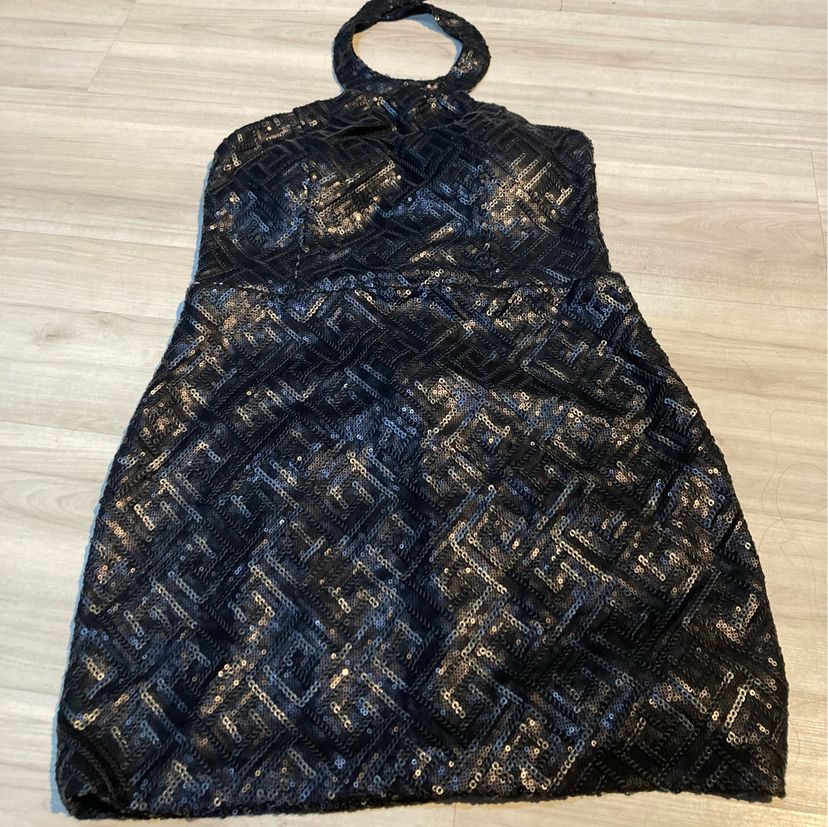 vestido curtinho tubinho de paetê brilho para festas tamanho m - tubinho tropical fashion