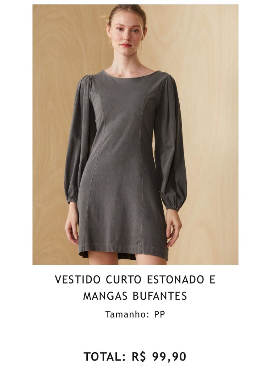 Amaro vestido hot sale manga longa