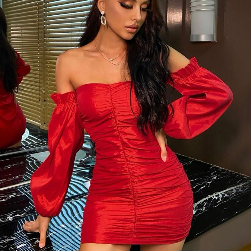 Bardot Marissa Mini Dress in Lipstick Red