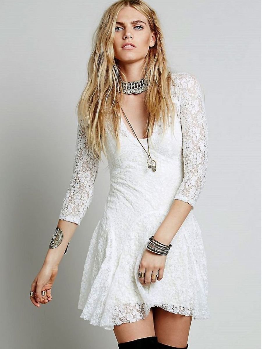 vestido branco boho