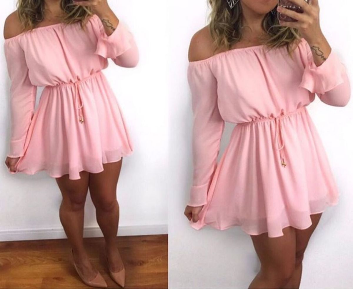 vestido ciganinha curto
