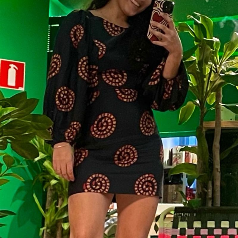 Vestido Curto Cobra Coral Farm Vestido Feminino Farm Usado 104832352  enjoei