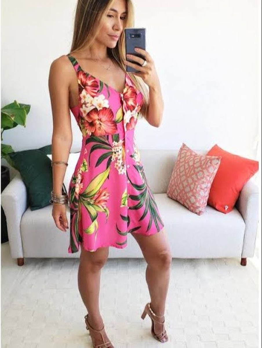 vestido farm abacaxi