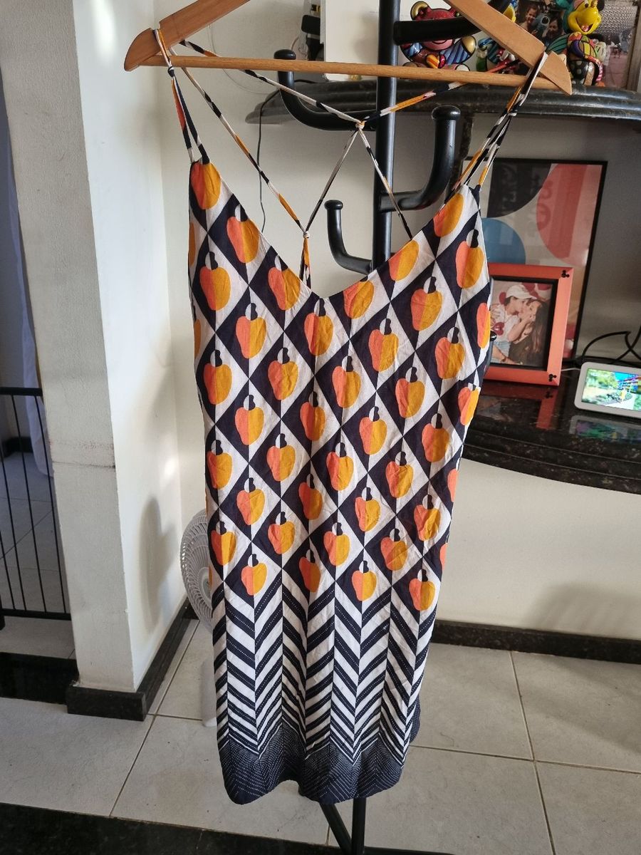 Vestido Curto Farm Cajuada Farm Usado 105128134 enjoei