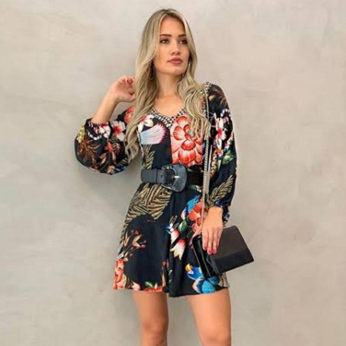 Vestido longo sale floral yuke