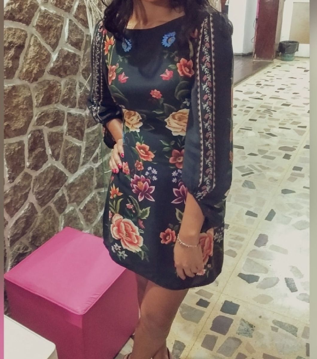 vestido florido farm