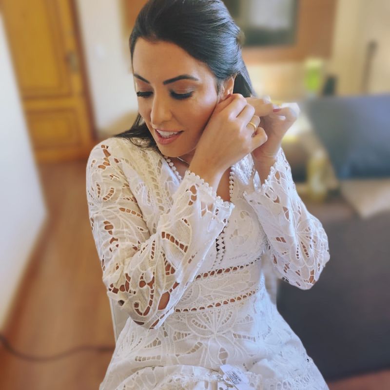 Vestido Curto Vestido De Guipir Manga Longa Vestido Longo Vestido