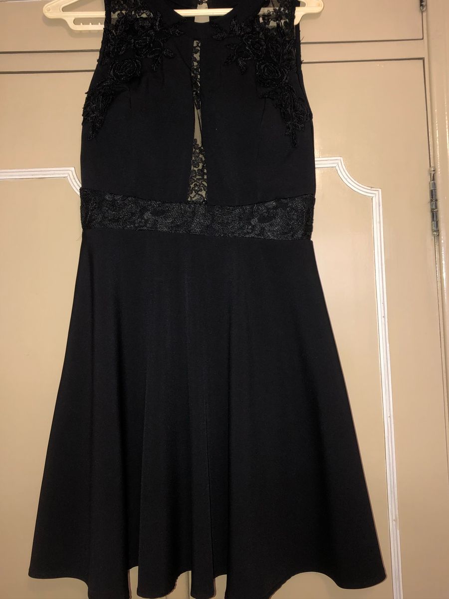 vestido de formatura preto curto