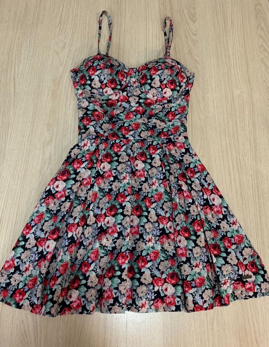 Vestido curto best sale florido rodado