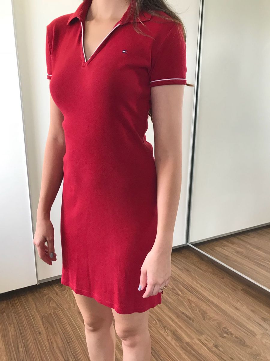 vestido polo tommy hilfiger feminino