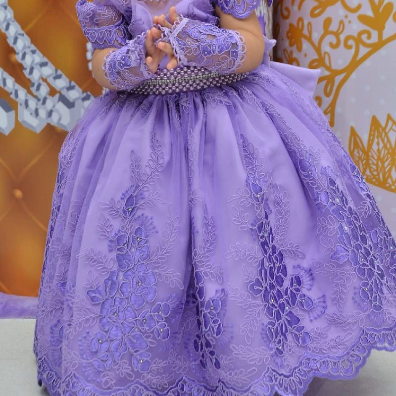 Vestido 1 ano princesa sofia