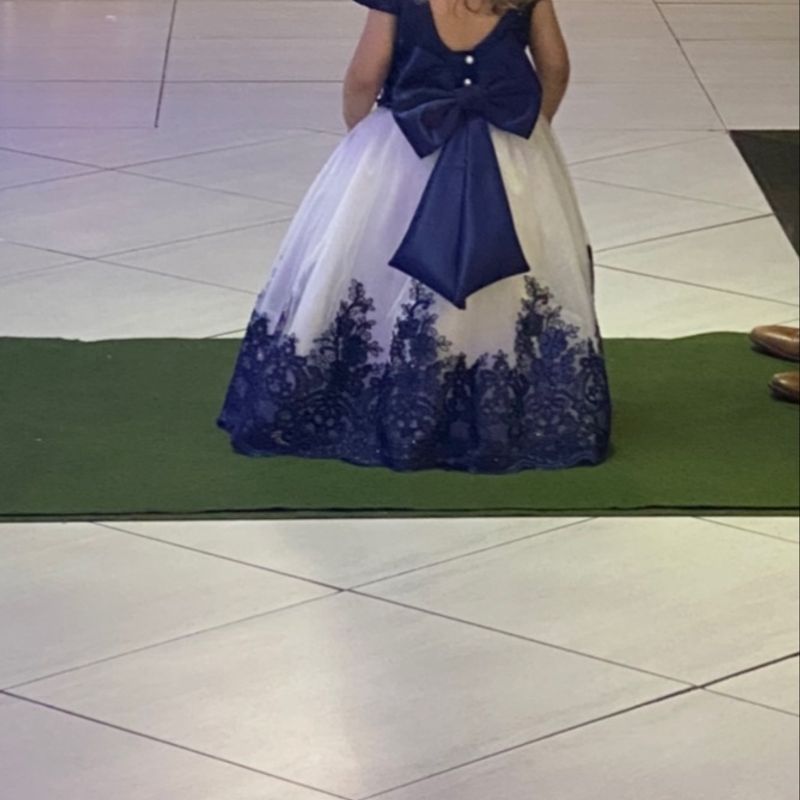 Vestido Dama de Honra Azul Marinho, Roupa Infantil para Menina Ateliê  Mariachiquinha Couture Usado 76156549