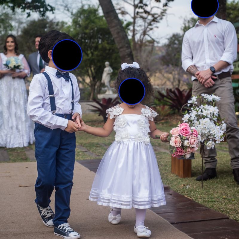 Vestido de daminha store de 2 anos