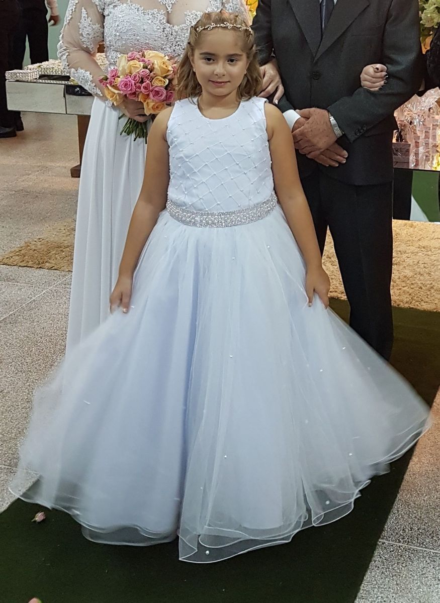 vestido de daminha noivinha