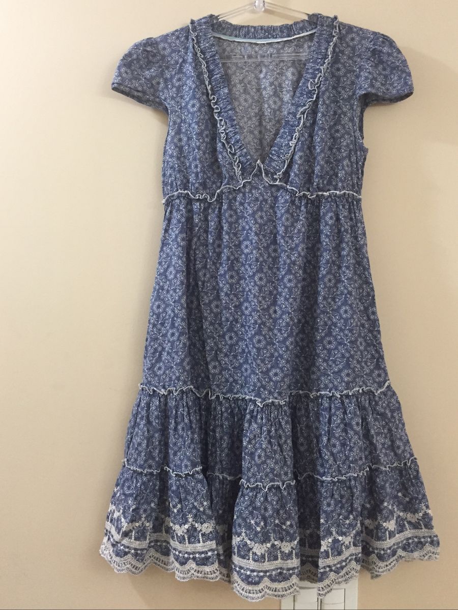 vestido cambraia de algodão