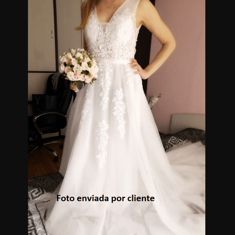 Vestido de hot sale noiva voal