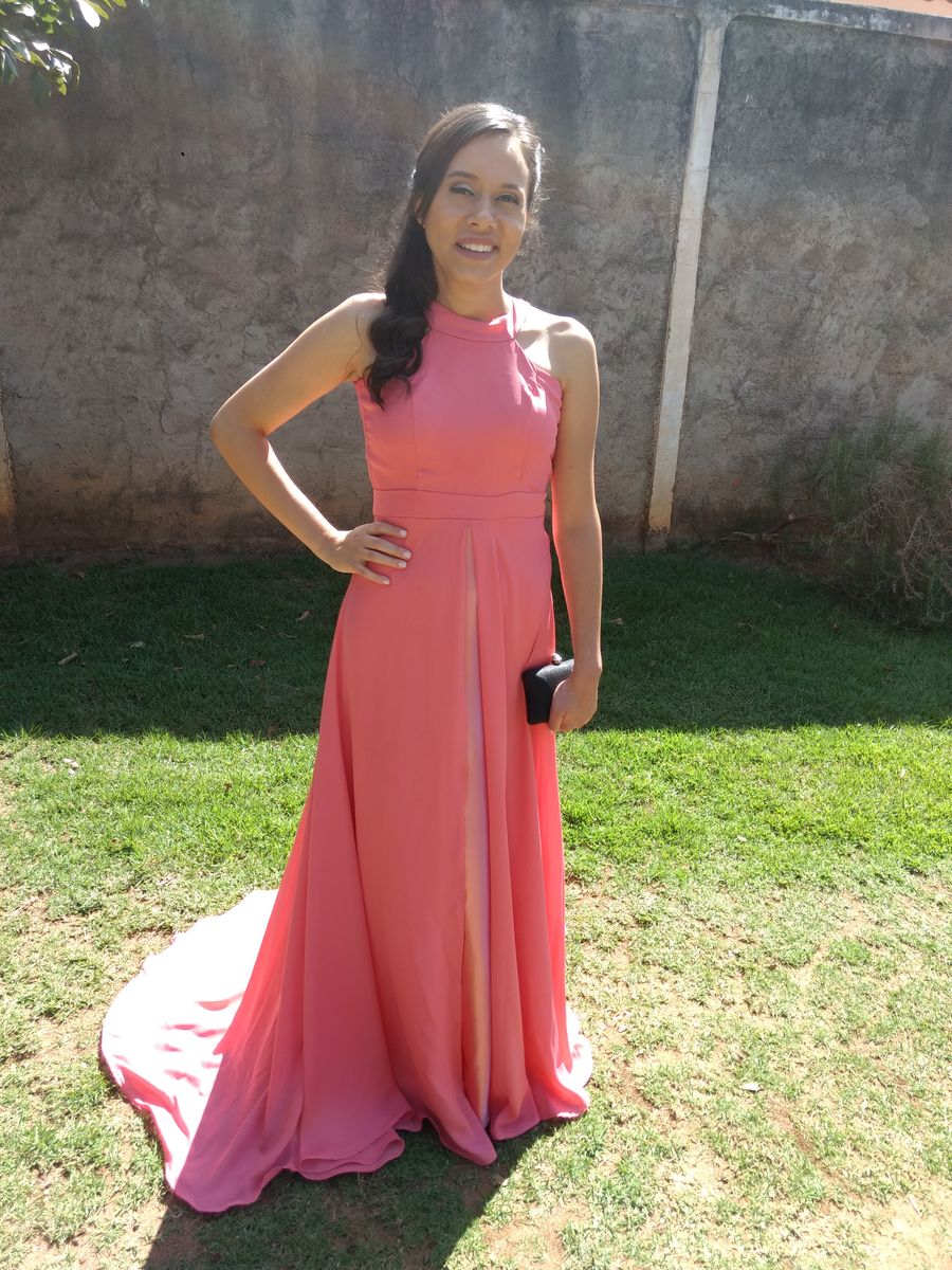 Vestido de casamento cor hot sale salmão