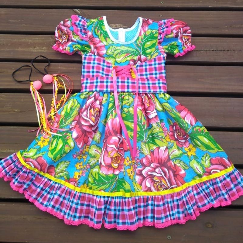 Vestido sales chita infantil