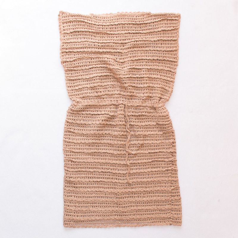 Vestido de best sale croche bege