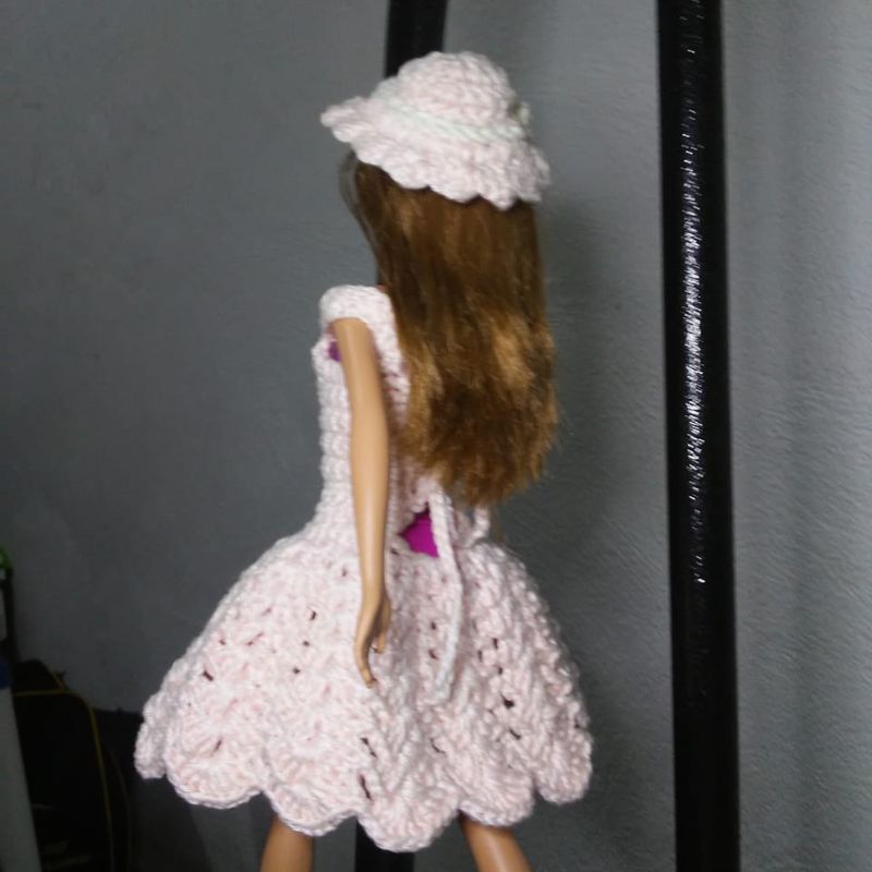 Roupa de Crochê para Boneca Barbie | Item Infantil Nunca Usado 87590862 |  enjoei