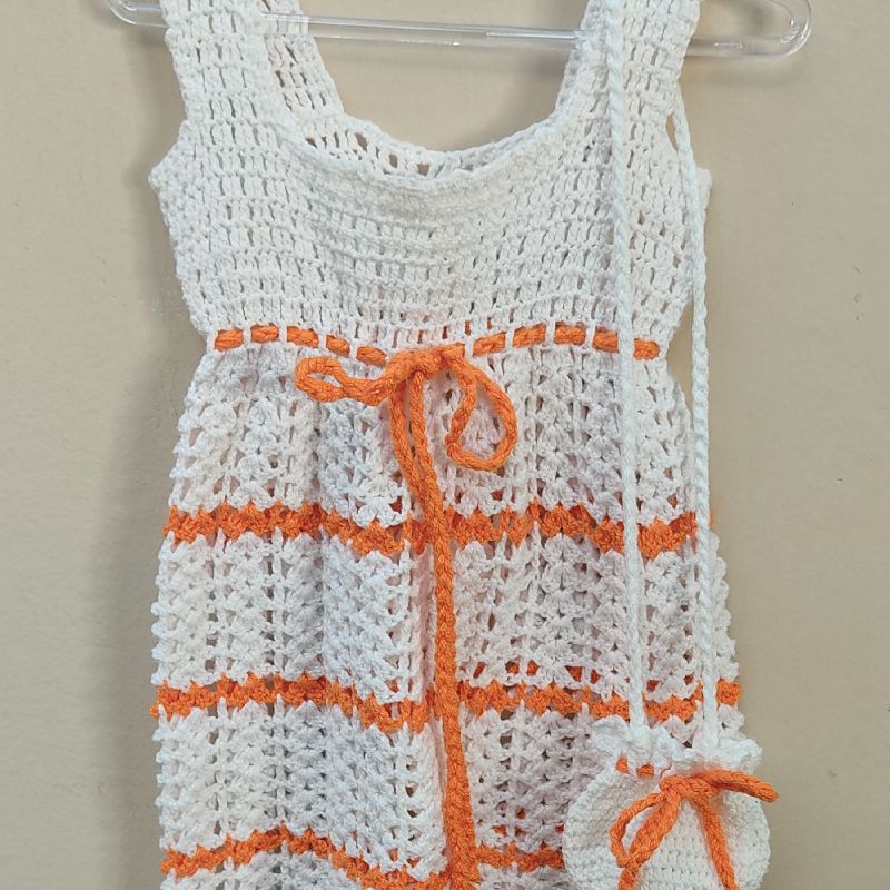 Vestido croche de 1 a 8meses  Produtos Personalizados no Elo7