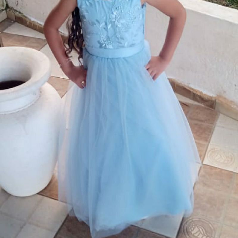 Vestido de Dama de Honra Azul Serenaty, Roupa Infantil para Menina Usado  80691211