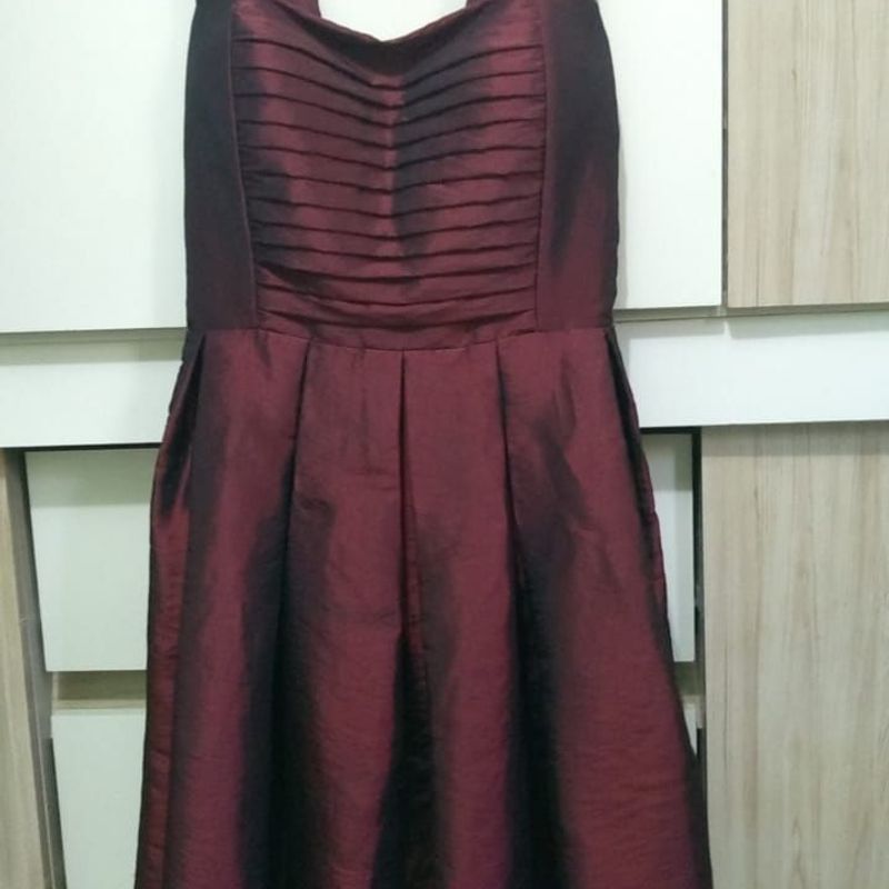 Vestido vinho best sale de 15 anos