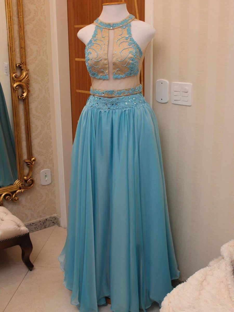 vestido dourado 2 em 1