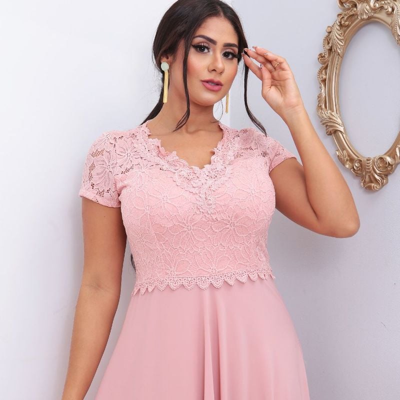 Vestido de festa 2024 infantil plus size