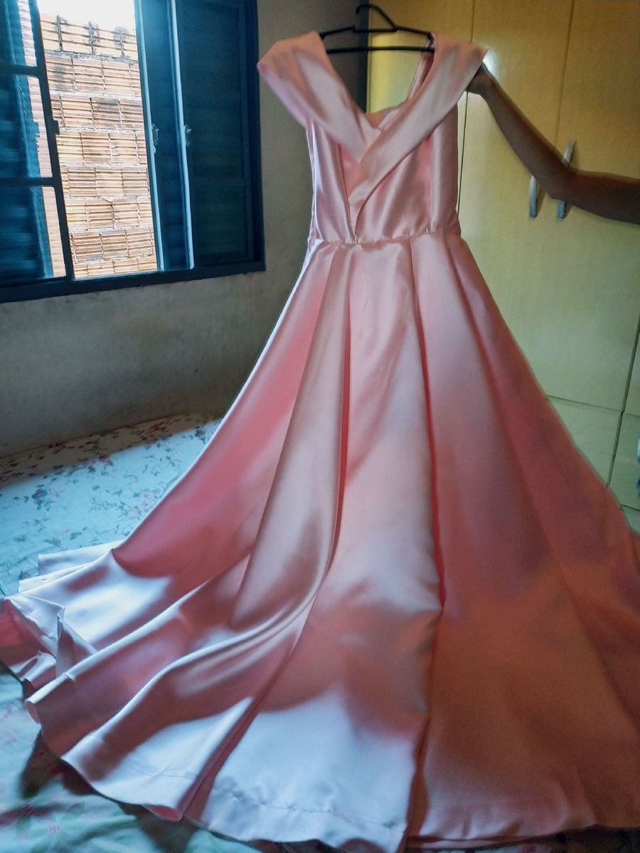 vestido gode duplo longo