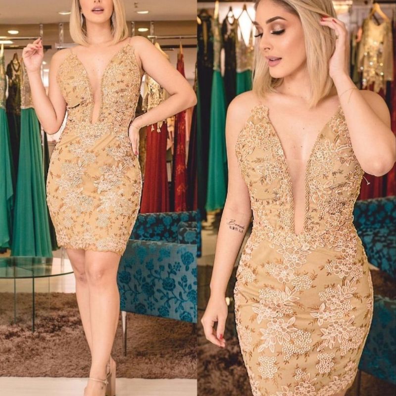 Vestido dourado best sale de 15