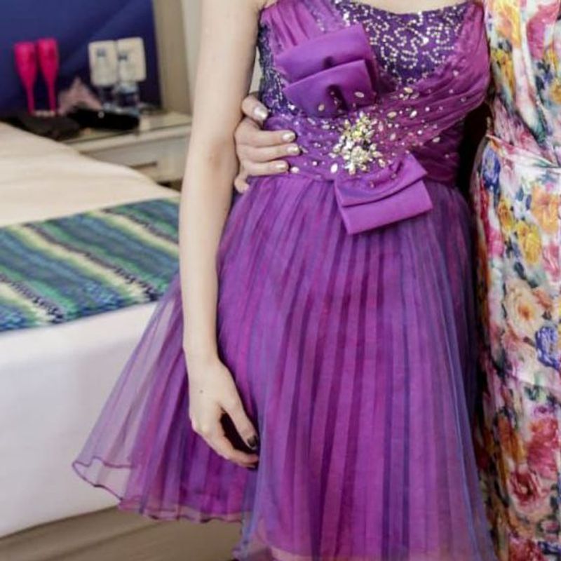 Vestido de festa infantil hot sale roxo