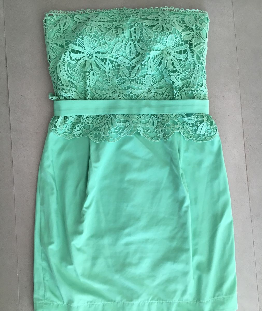 vestidos curtos verde agua