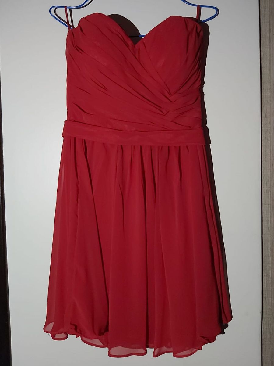 vestido de festa decote coração