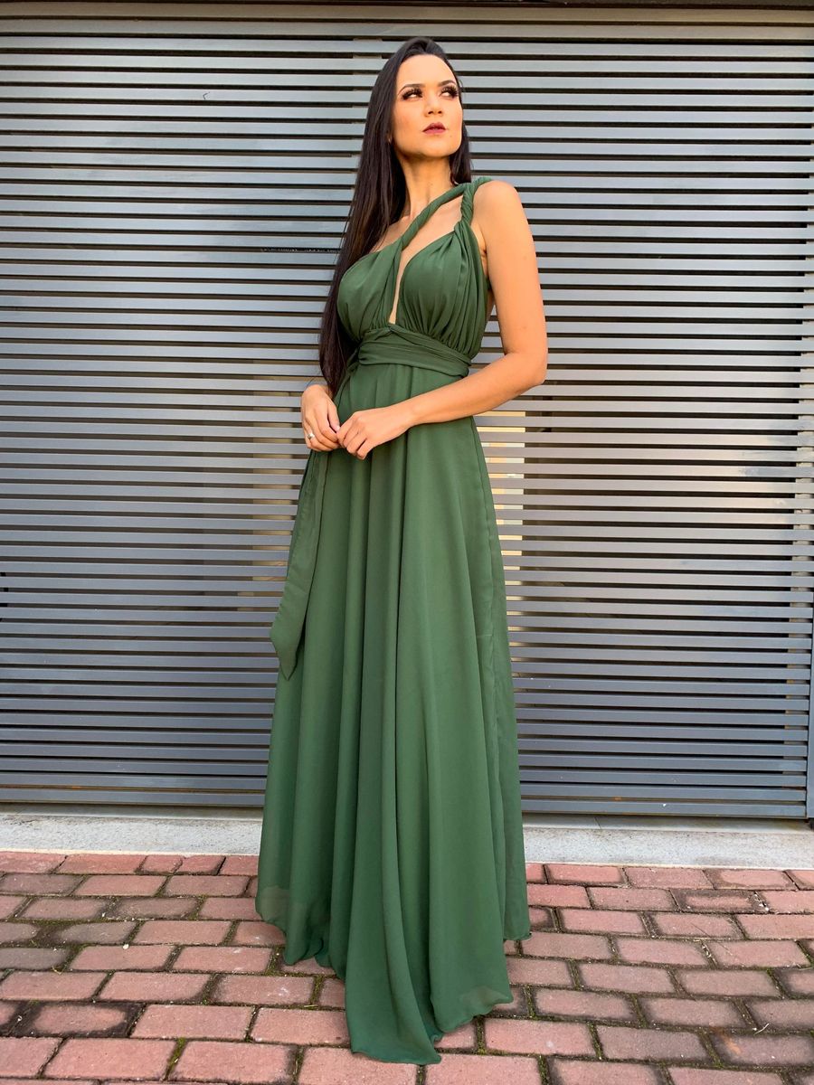 vestido estampado com detalhe liso