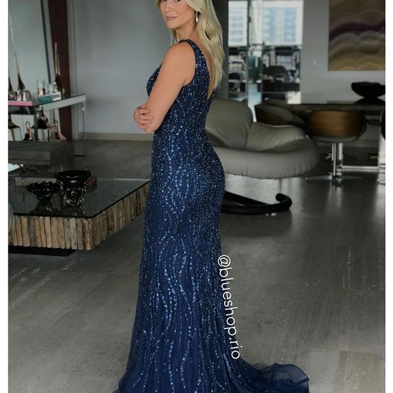 Vestido de Festa (Formatura, Casamento) Brilhoso, Leve, Usado 1x e