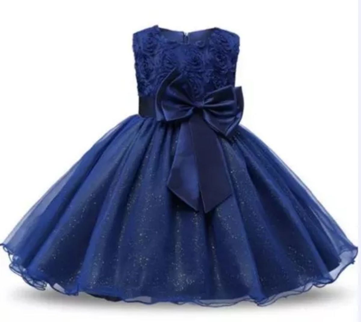 vestido azul menina