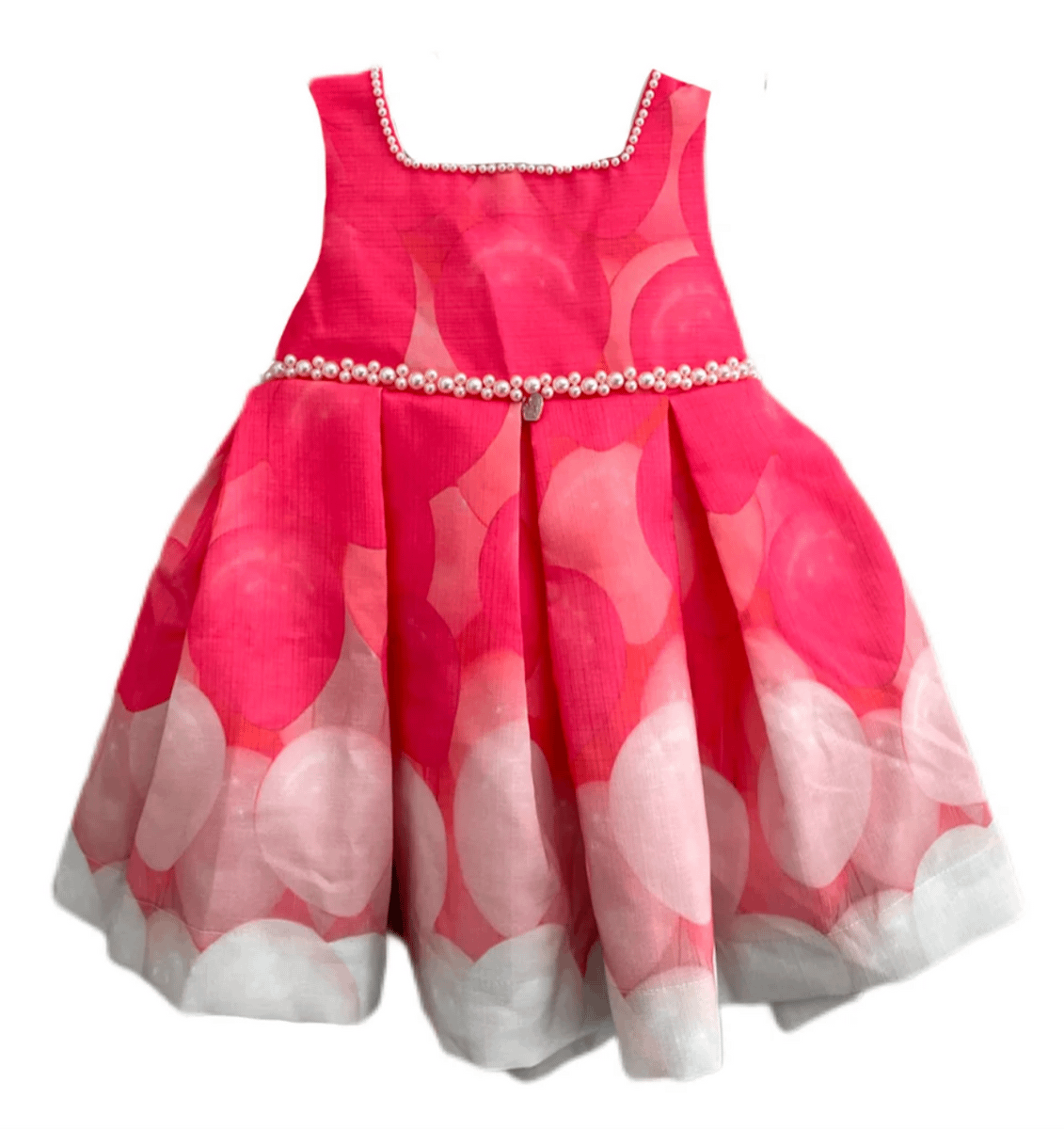 Vestido de Festa Infantil Rodado Rosa da Gabriela Aquarela