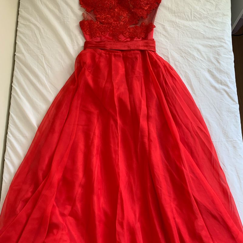 Vestido Longo Vestido De Festa Em Vestido De Festa Longo Em Usado
