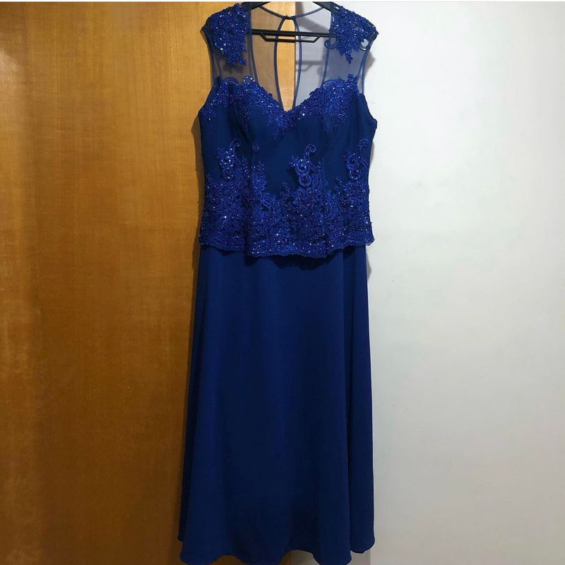 Vestido de festa azul hot sale cobalto