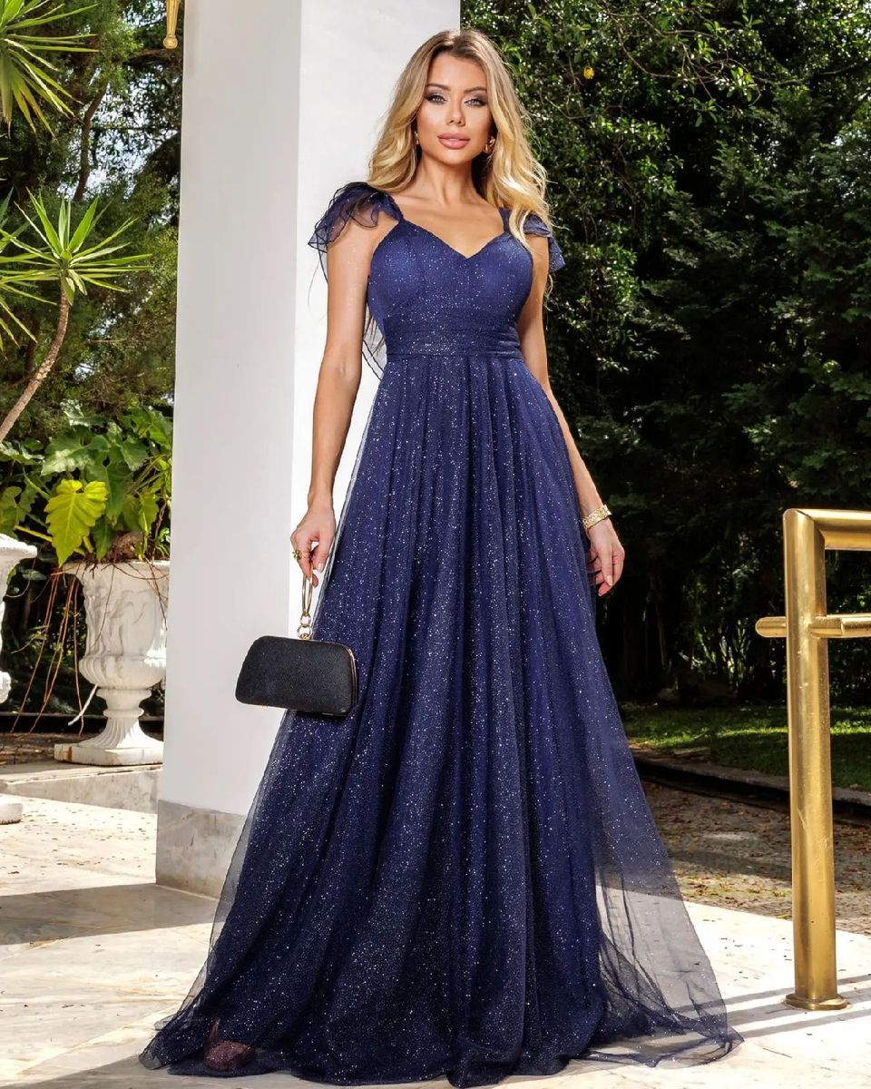 Azul Marinho Vestidos De Formatura Azul Em Azul Marinho Vestido