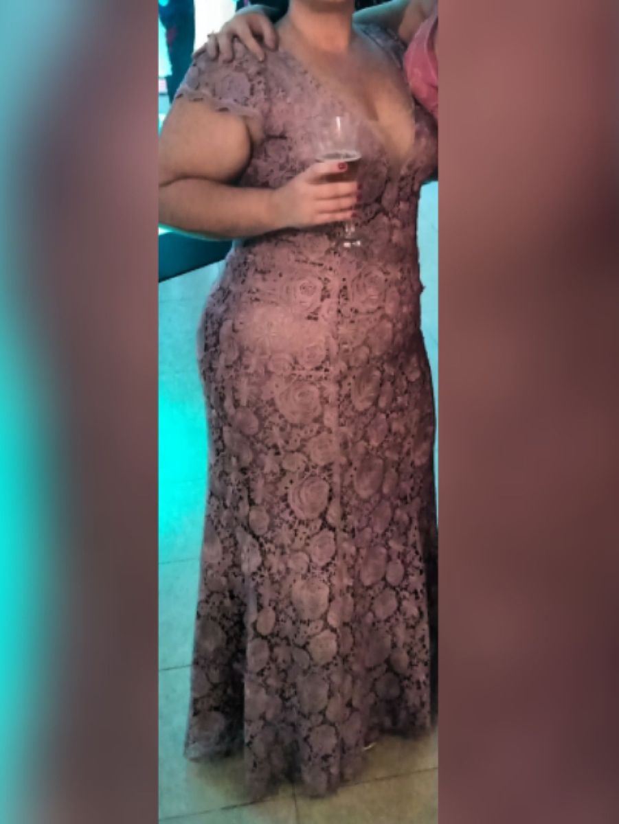 vestido de festa longo plus