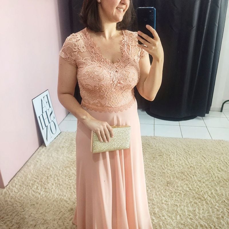 Vestido para senhora fashion de casamento