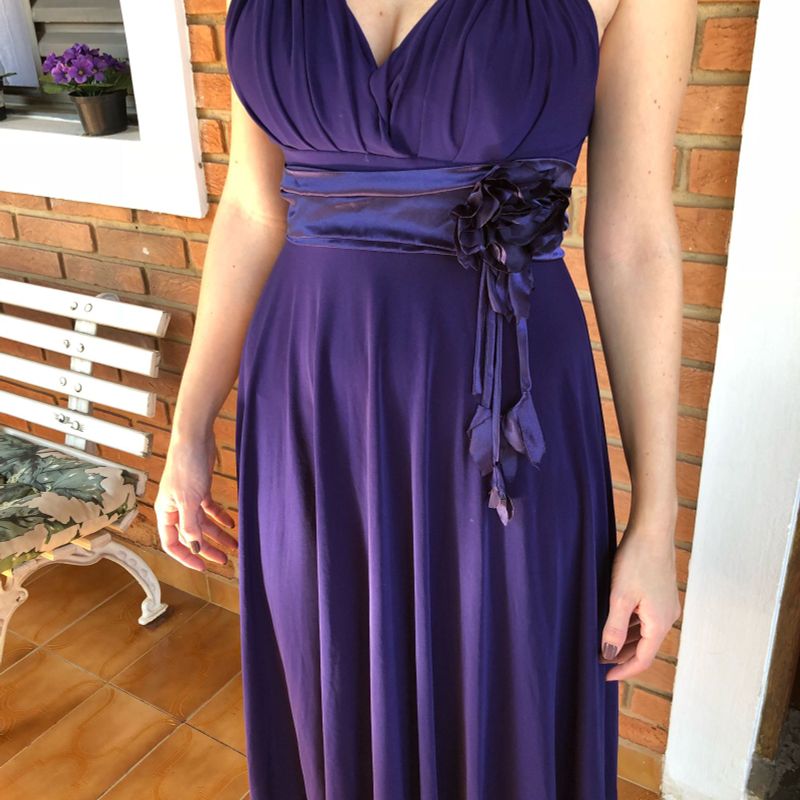 Vestido longuete para festa best sale de casamento