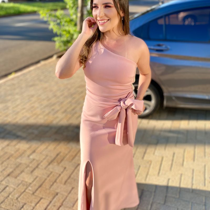 shona joy lucy one shoulder dress La Lune One Shoulder Cowl Back Maxi Dress