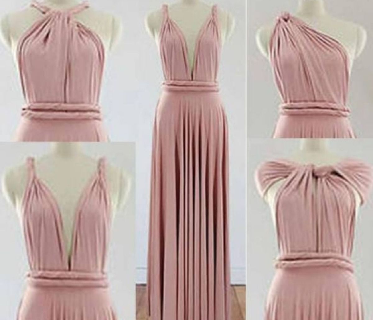 vestido mil formas rosa