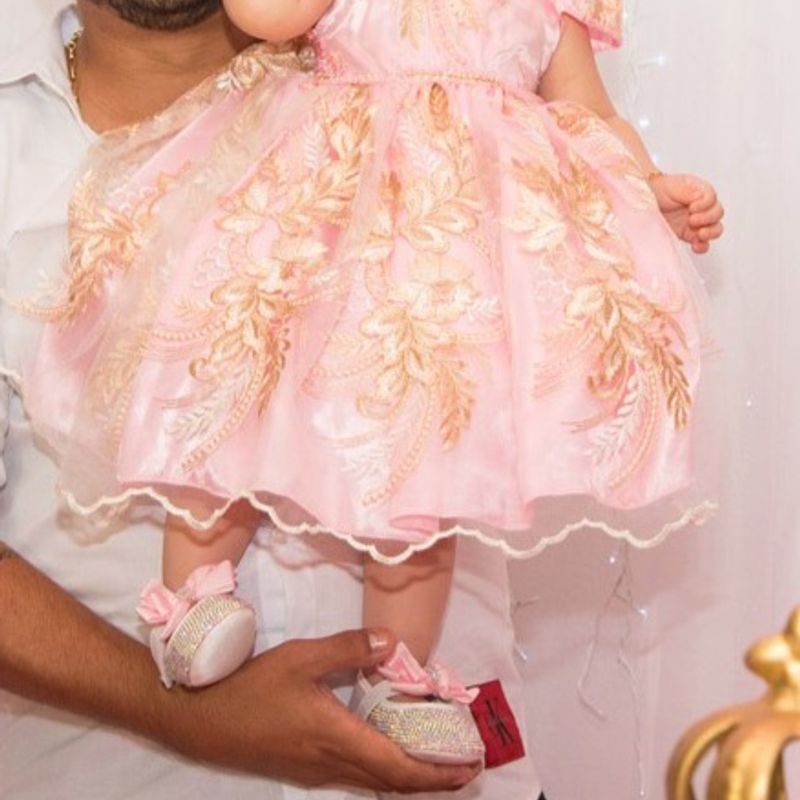 Vestido de festa de bebe best sale 1 ano