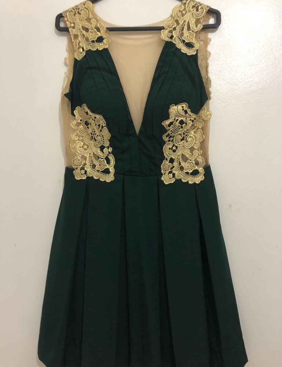 vestido longo estampado amarelo